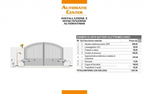 esempi installazione automatic center 1